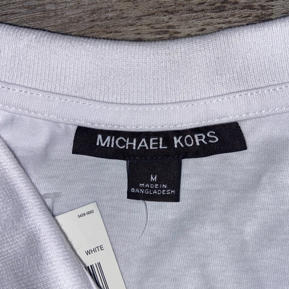 Michael Kors Men’s Polo shirt NWT  white size medium (V) - Picture 3 of 10